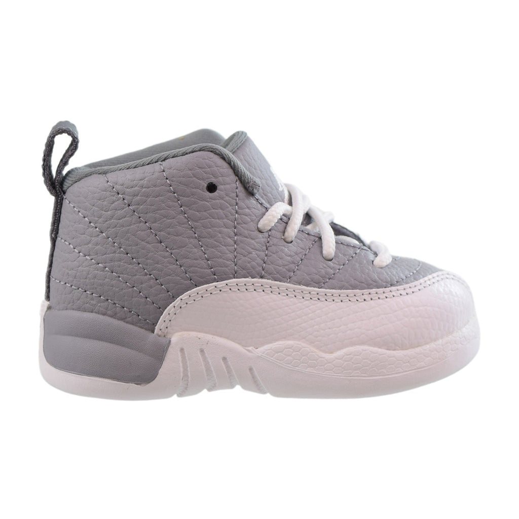 Air Jordan Retro 12 (TD) Toddlers Shoes Stealth-White-Cool Grey 