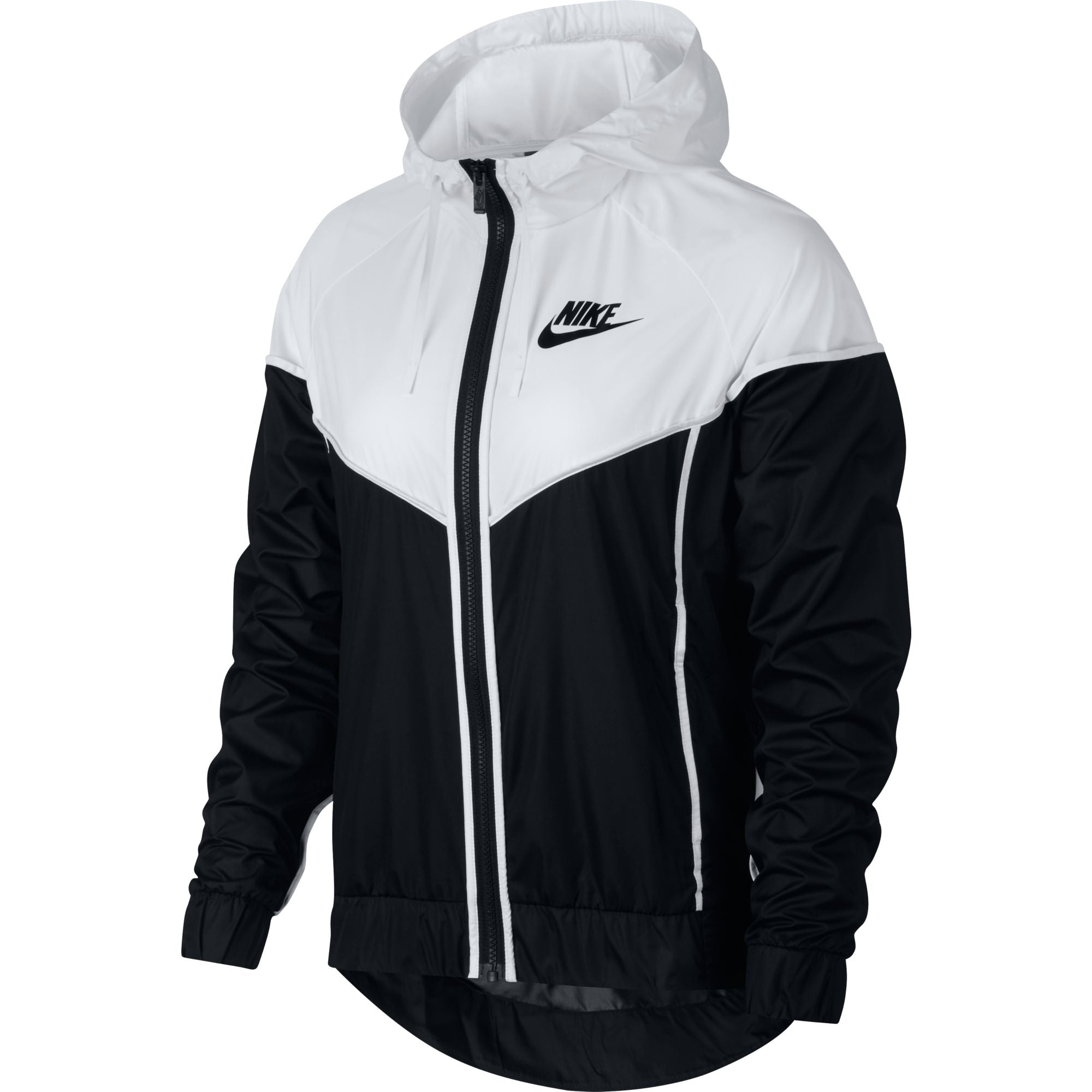 nike jacket white grey