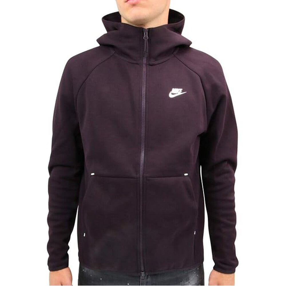 Nike Sportswear Tech Fleece Full Zip Men's Hoodie Burgundy 928483-659