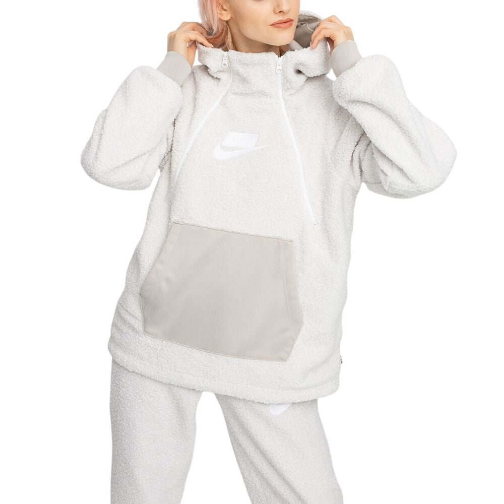 Nike Sportswear NSW Pullover Sherpa Zipper Hoodie Phantom aj7284-031