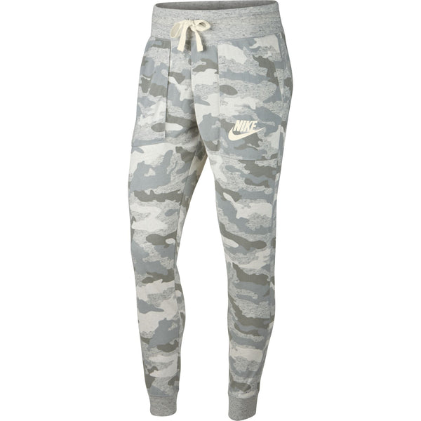 Nike Gym Vintage Camo Print Women's Pants Grey-White