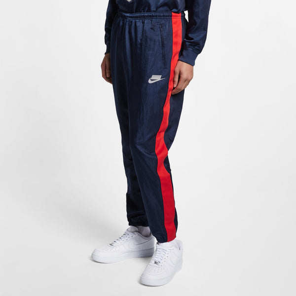 Nike Sportswear Men's Pants Blue-Red Stripe