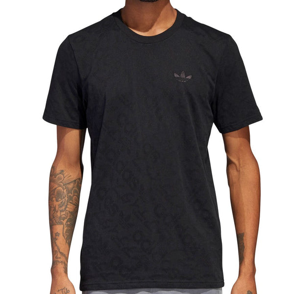Adidas Men's Originals Logo Jaquard Tee Black