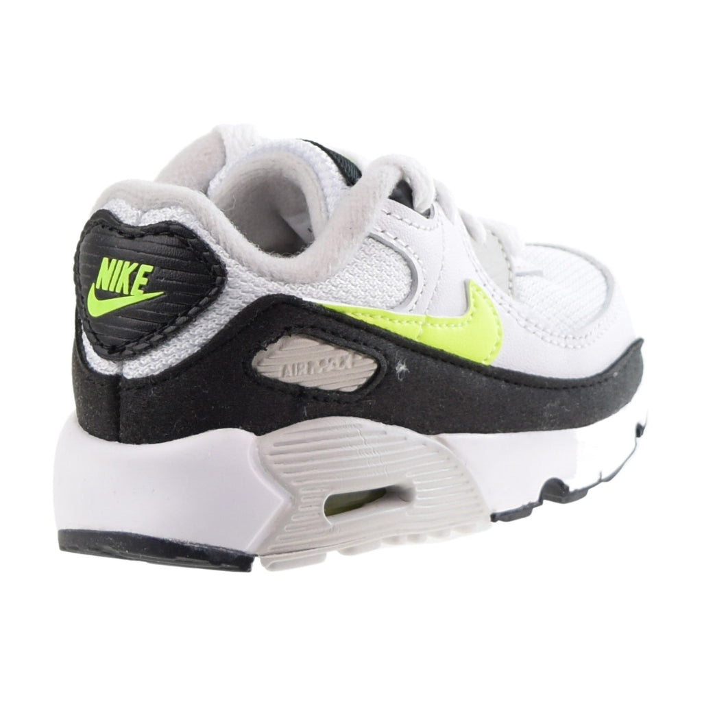 nike air max 90 black white hot lime
