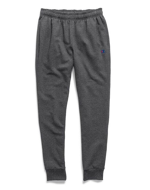 Champion Men's Powerblend Sweats Retro Jogger Pants Granite Heather