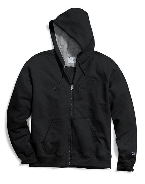 Champion Men's Powerblend Sweats Full Zip Jacket Black