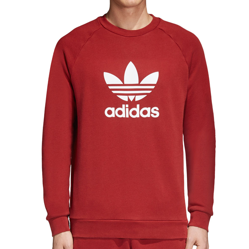 Adidas Originals Trefoil Crew Men's Sweatshirt Rust Red/White