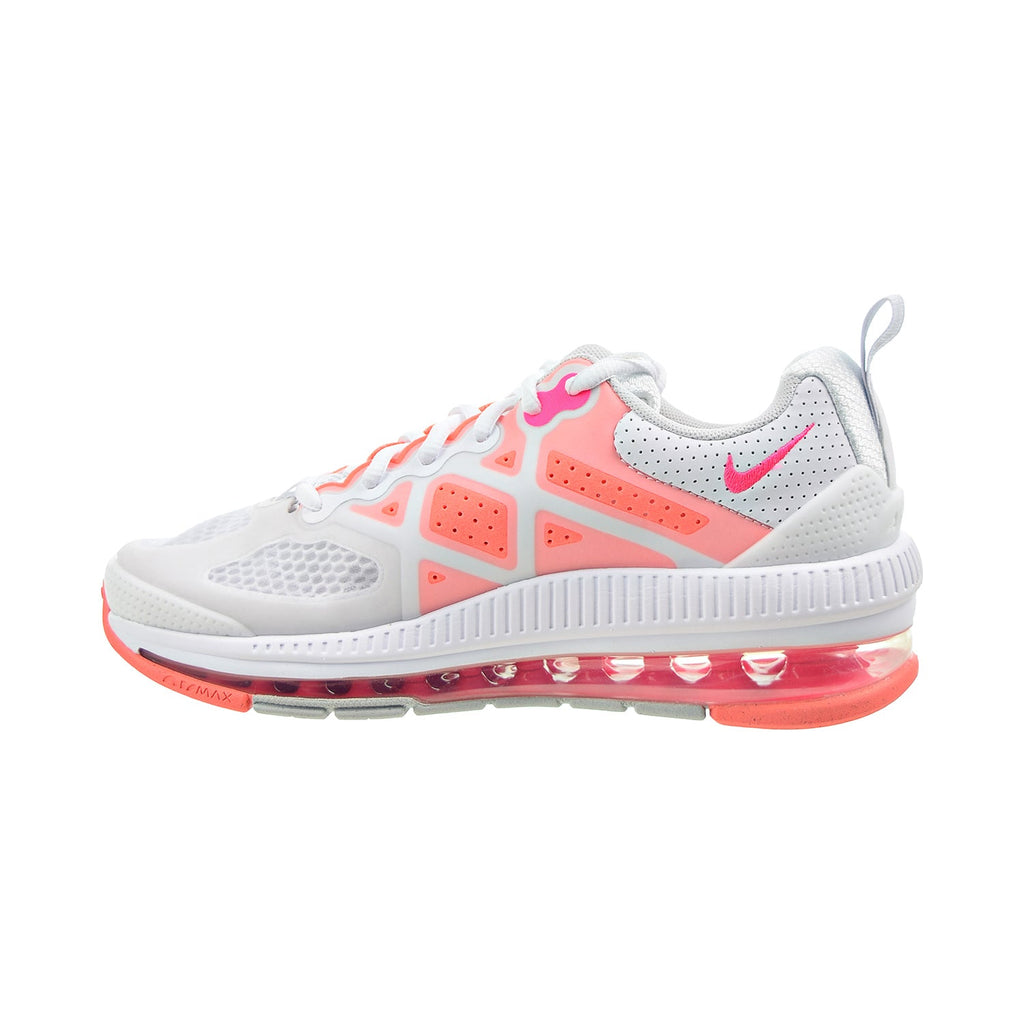 nike air max genome trainers in white and pink