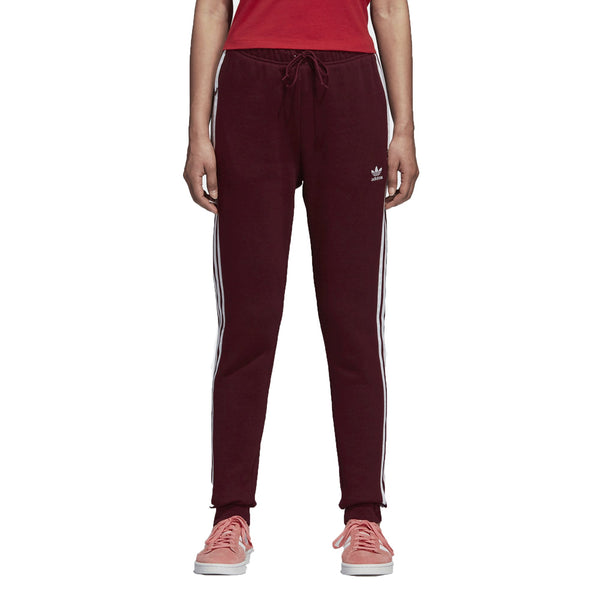 Adidas Originals Trefoil Women's Cuffed Track Pants Maroon/White