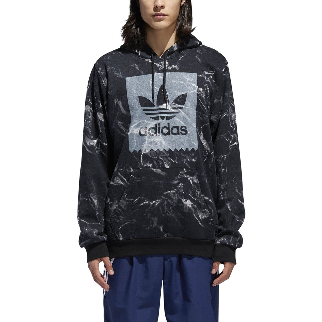 Adidas Men's Other Sports Marble Print Hoodie Black/White