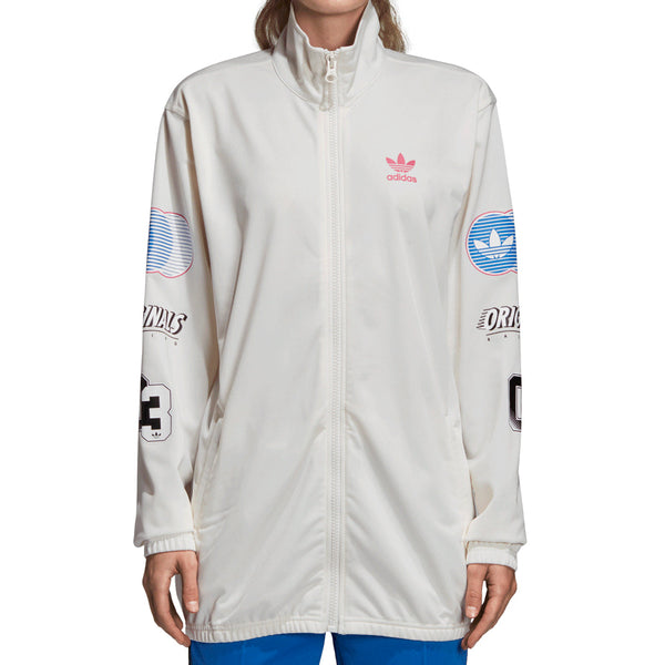 Adidas Originals Women's Athletic Track Jacket Chalk White/Red/Blue