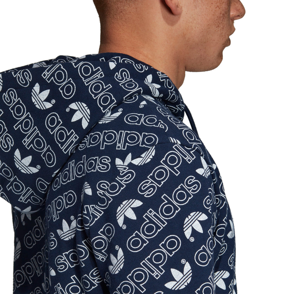 Adidas Originals Men's Monogram Hoodie Collegiate Navy/White – Sports Plaza  NY