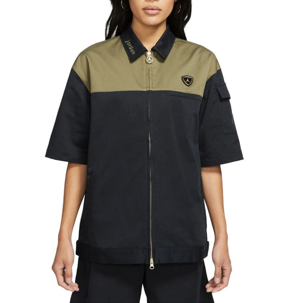 Air Jordan x Aleali May Women's Crew Shirt Black/Medium Olive dj0629-010