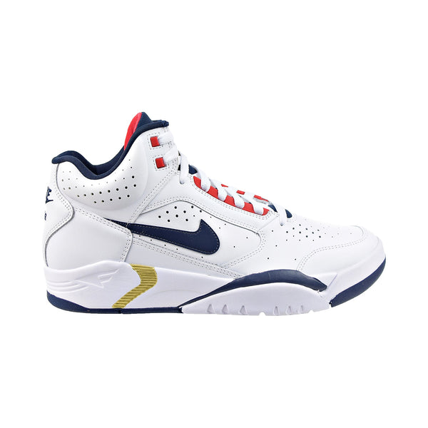 Nike Air Flight Lite Mid Men's Shoes White-Navy-Red