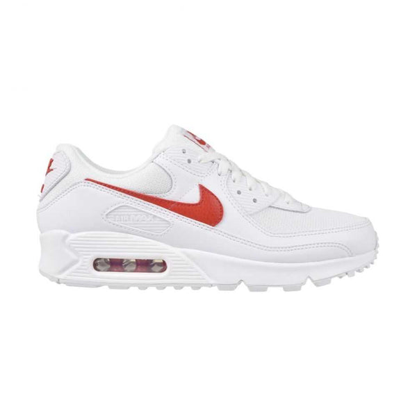 Nike Air Max 90 Men's Shoes White/University Red dm0029-120