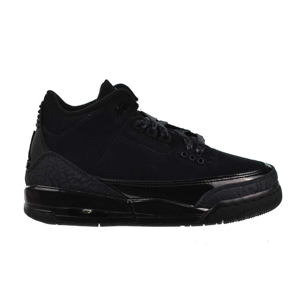 Jordan 3 Retro "Black Cat" (GS) Big Kids' Shoes Black/Charcoal dm0967-001