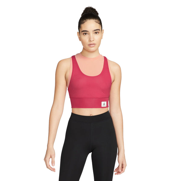 Air Jordan Essentials Women's Crop Top Mystic Hibiscus-Light Madder Root
