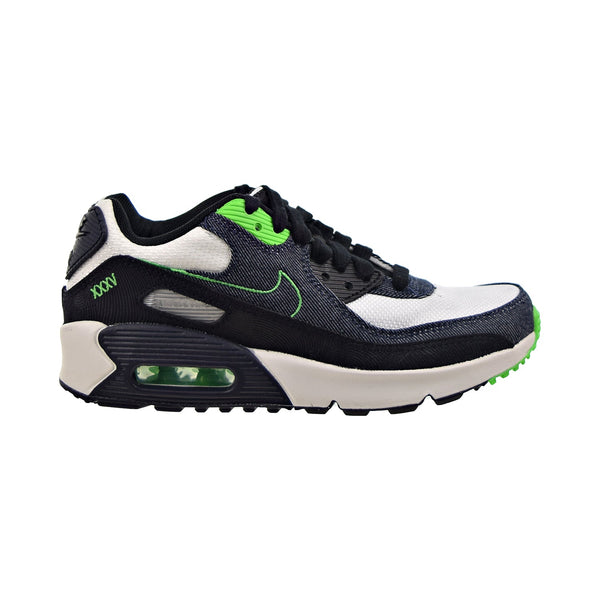 Nike Air Max 90 LTR SE Big Kids' Shoes Black-Scream Green-Summit White