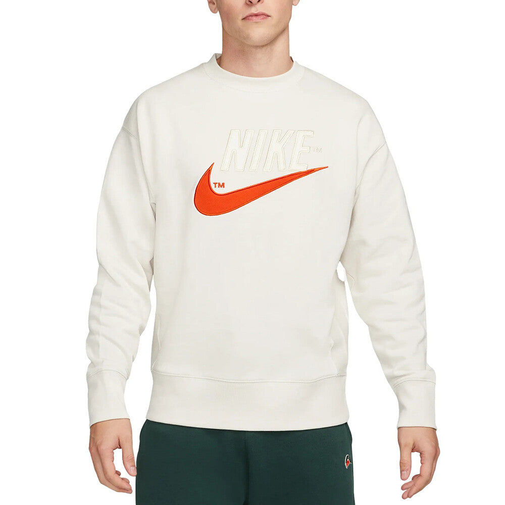 Nike Nsw French Terry Crew Men's Sweatshirt Beige do8891-030