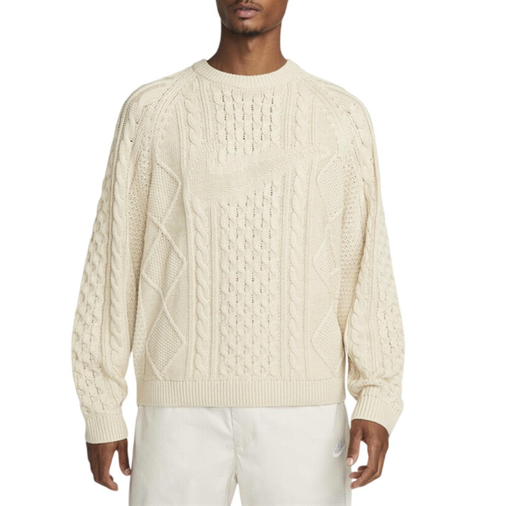 Nike Life Cable Knit Men's Sweater Rattan dq5176-206