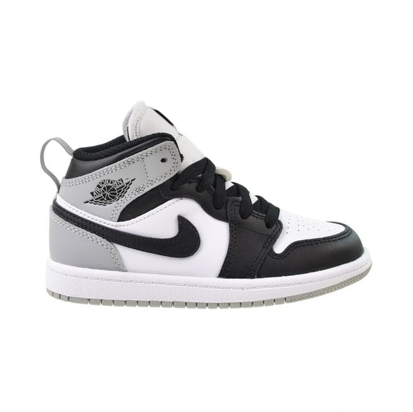 Jordan 1 Mid (PS) Little Kids' Shoes White/Light Smoke Grey dq8424-101