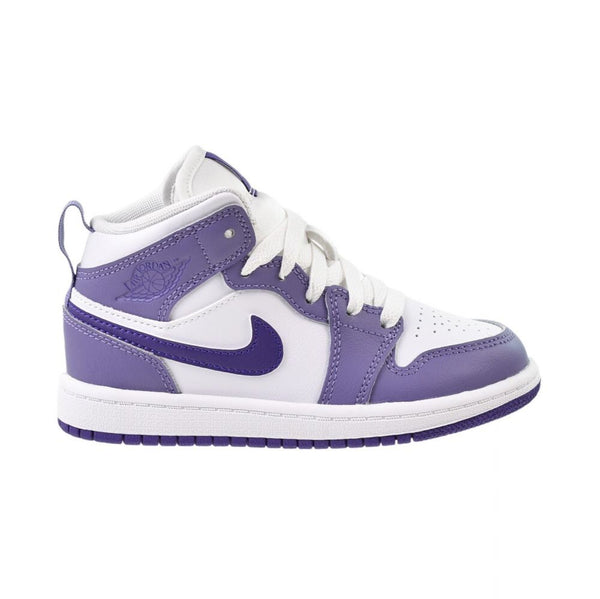 Jordan 1 Mid (PS) Little Kids' Shoes Dusty Amethyst/White dq8424-500