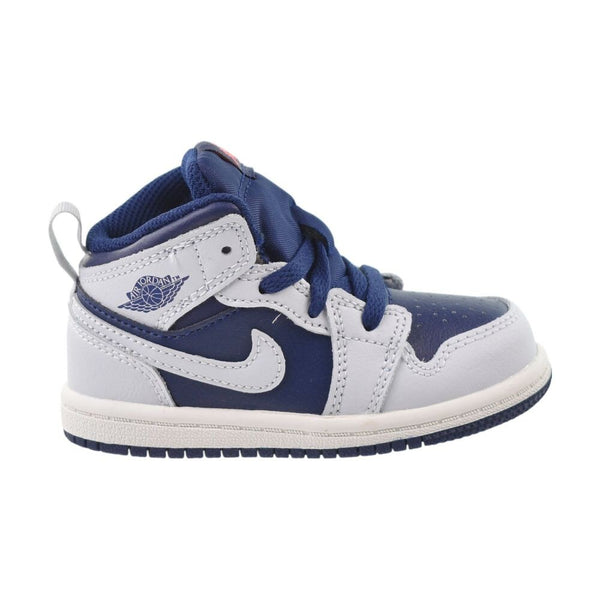 Jordan 1 Mid (TD) Toddlers' Shoes Blue Void/Pure Platinum dq8425-403