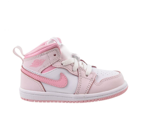 Jordan 1 Mid (TD) Toddlers Shoes Pearl Pink/Med Soft Pink-White dq8425-600
