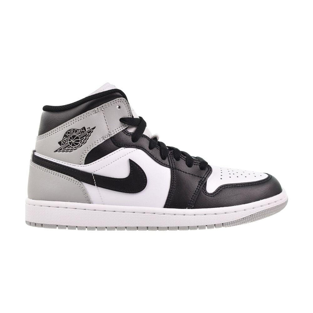 Jordan 1 Mid Men's Shoes White/Black-Light Smoke Grey dq8426-101