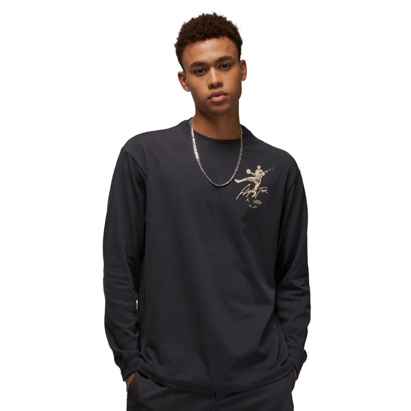 Air Jordan Flight Heritage Paris Men's Crewneck Tee Off Noir-Rattan
