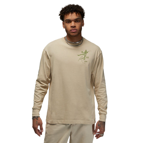 Air Jordan Flight Heritage Paris Men's Crewneck Tee Rattan-Alligator