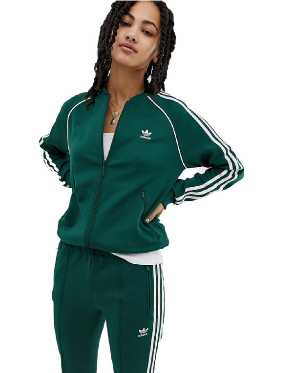 Adidas SST Full Zip Women"s Track Jacket Green 