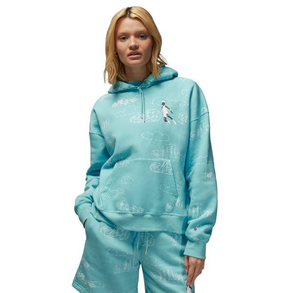 Jordan Artist Series by Parker Duncan Women's Hoodie Dark Powder Blue