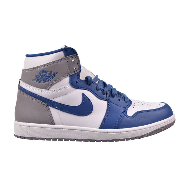 navy blue white and silver jordan 1