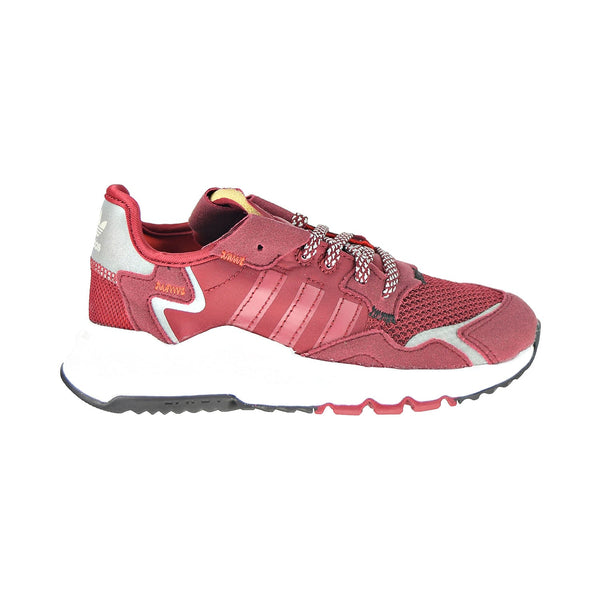 Adidas Nite Jogger Little Kids' Shoes Collegiate Burgundy-Cloud White