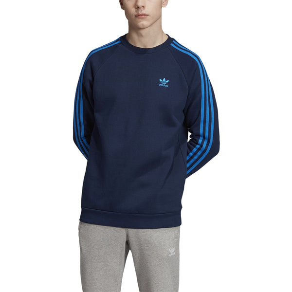 Adidas Men's Originals 3-Stripes Tee Collegiate-Navy-Bluebird