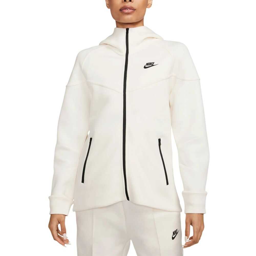 Nike Nsw Tech Fleece Windrunner Full-Zip Women's Hoodie Pale Ivory/Black fb8338-110