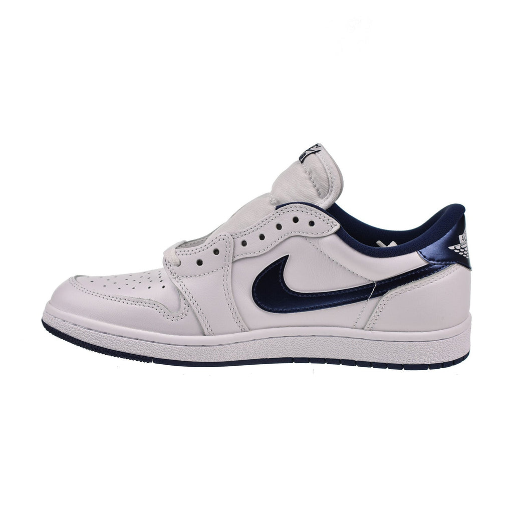 Air Jordan 1 Low 85 Men's Shoes White-Metallic Navy – Sports Plaza NY