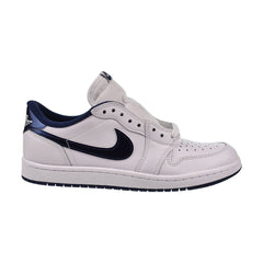 Air Jordan 1 Low 85 Men's Shoes White-Metallic Navy – Sports Plaza NY