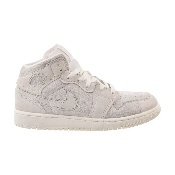 Air Jordan 1 Mid SE Craft (GS) Big Kids' Shoes Pale Ivory/Sail fn7449-100