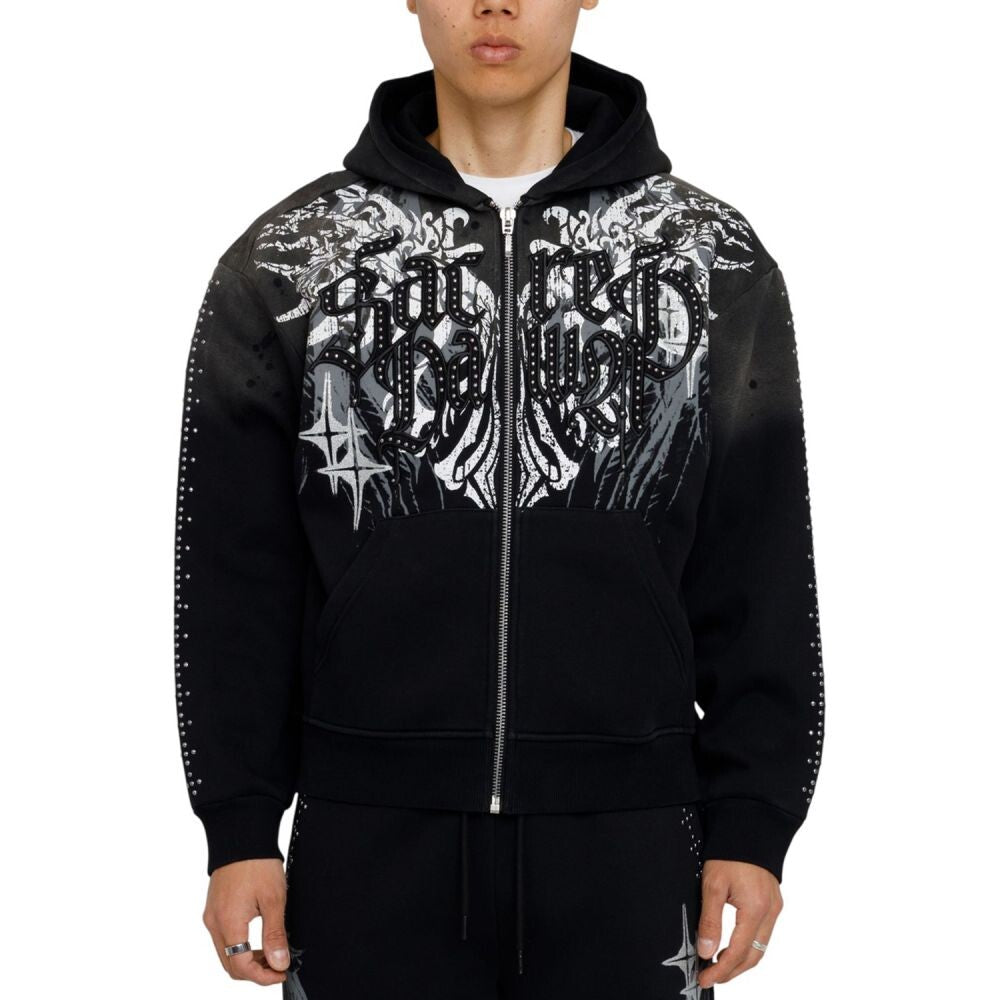 Smoke Rise Sacred Dawn Full Zip Men's Hoodie Black fo26f537-black