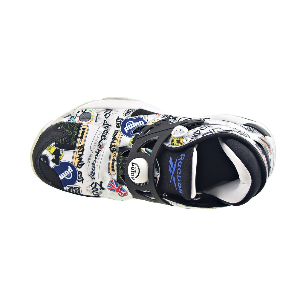 Reebok Pump Court Shoes Sneakers Sticker City Black/White New Men Size 9.5 Reebok Pump Court Sticker City - White Black for Sale  main image 3