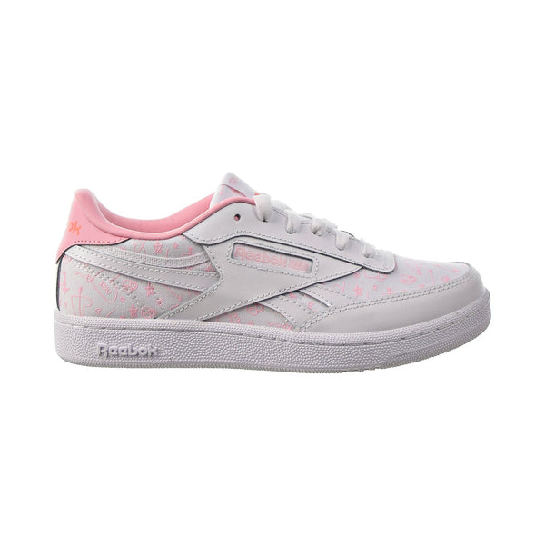 Reebok Club C Revenge Big Kids' Shoes White-Pink Glow-Twisted Coral