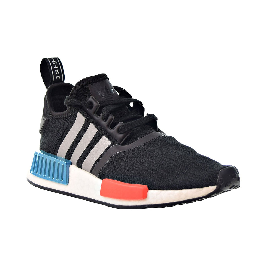 Adidas NMD_R1 Men's-Big Kids' Shoes Black-Blue-White – Sports Plaza NY