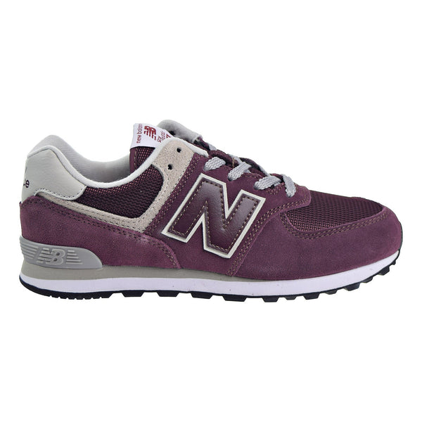 New Balance 574 Core Big Kid's Shoes Burgundy/Grey