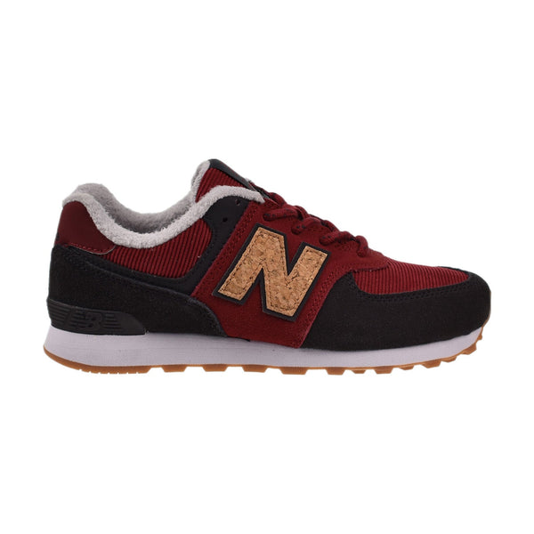New Balance 574 Big Kid's Shoes Red-Black 