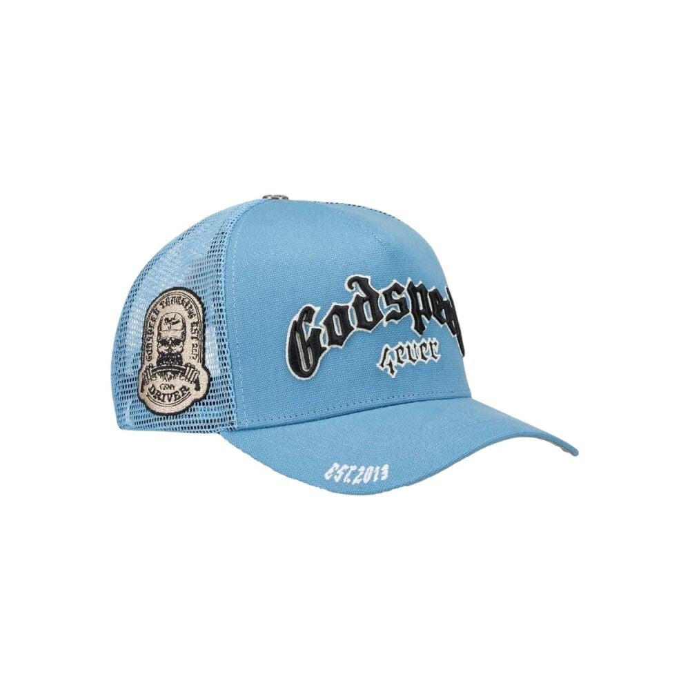 Godspeed Forever Trucker Men's Snapback Hat Sky Blue gdspd13-sb