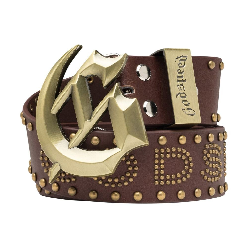 Godspeed Forged GS Studded Belt Accessories Brown gdspd34-br