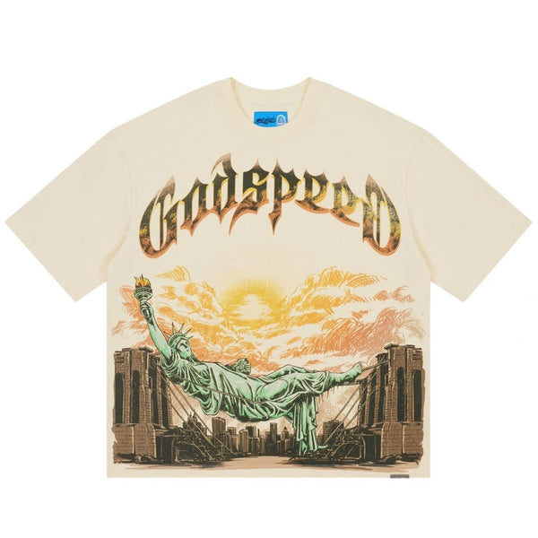Godspeed Burnt Bridges II Men's T-Shirt Bone gdspd50-bn