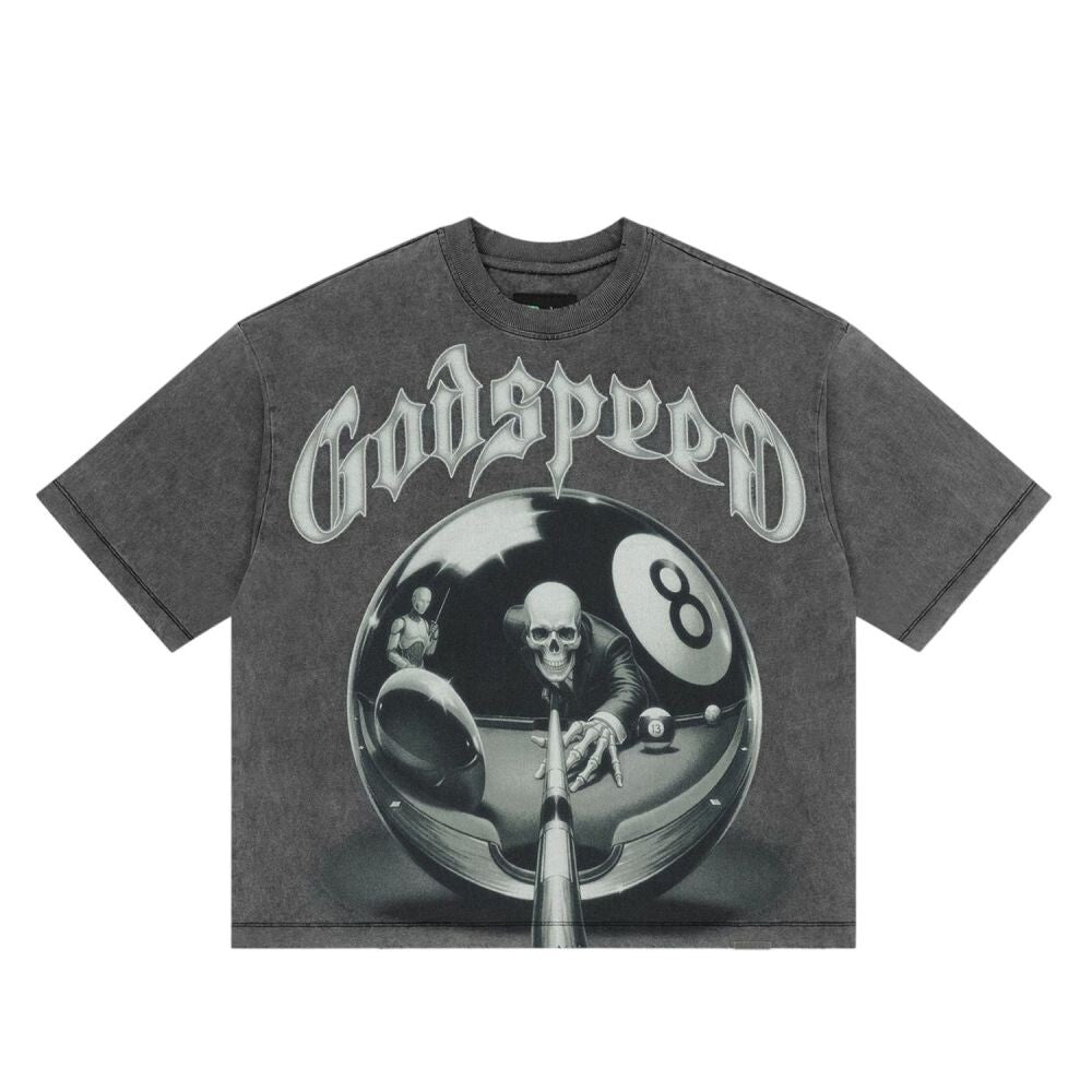 Godspeed 8Ball CP Men's T-Shirt Grey Wash gdspd59-gw